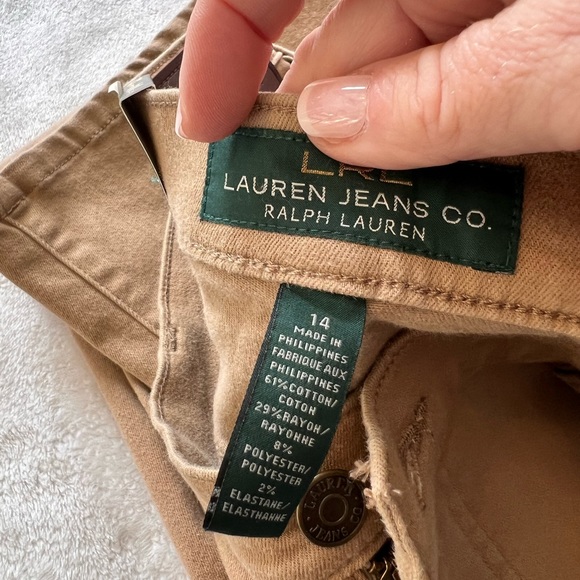 NWT, RALPH LAUREN JEANS CO. Classic Strait womens size 14 super soft jeans! - Picture 10 of 14